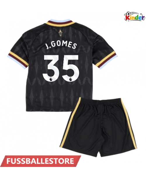 Günstige Aston Villa Joao Gomes #35 Auswärts Trikotsatzt Kinder 2026-27 Kurzarm (+ Kurze Hosen)